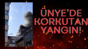 Ünye’de Korkutan Yangın!