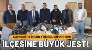 İş İnsanı Sipahi’den Çaybaşı’nda Eğitime Ahde Vefa!