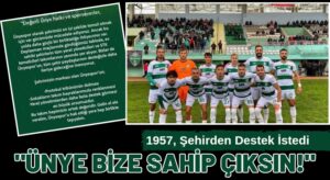 Ünye 1957 Spor, Şehirden Beklediği İlgiyi Göremedi! Destek İstedi!