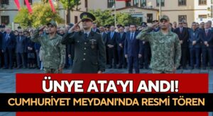 Ünye, Cumhuriyet’in Kurucusu Atatürk’ü Böyle Andı!