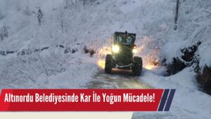 Altınordu’da Kar İle Yoğun Mücadele!