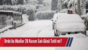 Ordu’da Okullar 26 Kasım Salı Günü Tatil mi? Karar Bekleniyor