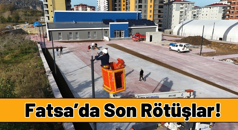 Fatsa Yarı Olimpik Yüzme Havuzunda Son Rötüşlar
