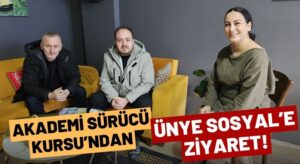 AKADEMİ SÜRÜCÜ KURSU’NDAN ÜNYE SOSYAL’E ANLAMLI ZİYARET!