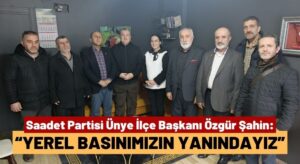 Saadet Partisi’nden Ünye Sosyal’e Anlamlı Ziyaret!