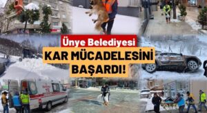Ünye Belediyesi Ekipleri Kar Sınavını Başarıyla Geçti