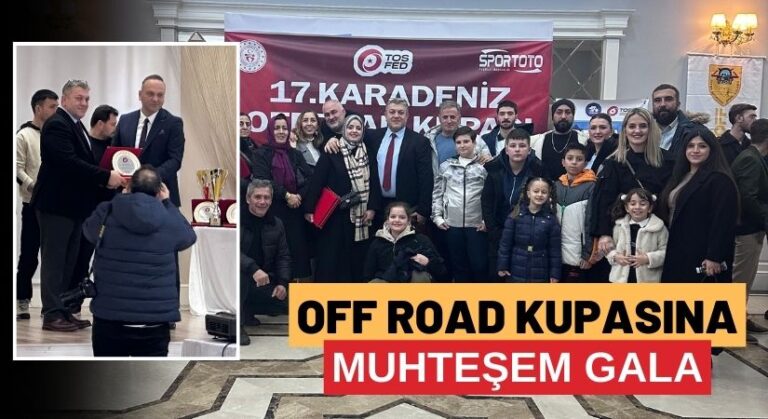 Ünye Off Road Yunus Emre Spor Kulubü’ne Başarı Belgesi!