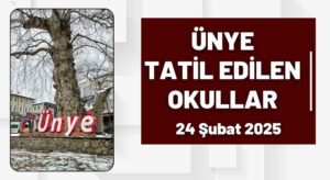 Ünye Okullar Tatil mi? 24 Şubat Tatil Haberi
