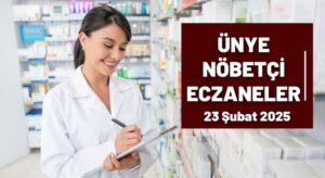 23 Şubat Pazar Ünye Nöbetçi Eczaneler