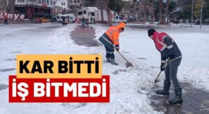Ordu’da Kar Bitti, İş Bitmedi! Gece Gündüz Devam Ediyorlar