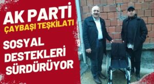 Çaybaşı’nda Bir Vatandaş Daha Tekerlekli Sandalyesine Kavuştu!
