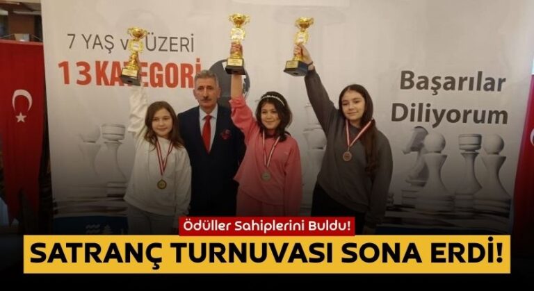 ÜNYE’DE EN İYİ HAMLE YAPANLAR KUPA İLE ÖDÜLLENDİRİLDİ