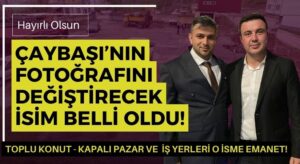Çaybaşı’nda Hizmet Vakti! Tunahan Aktaş’a Belediyede Önemli Görev!