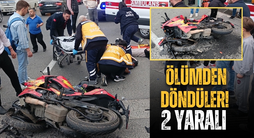 Ünye’de Motosiklet Kazası: 2 Yaralı!