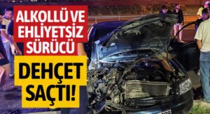 Ünye’de Alkollü ve Ehliyetsiz Sürücü Dehşeti: Park Halindeki Araçları Pert Etti