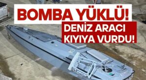 Bomba Paniği! İnsansız Deniz Aracı Kıyıya Vurdu!