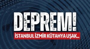 Deprem Oldu! İstanbul, İzmir, Kütahya, Uşak çevreleri sallandı!