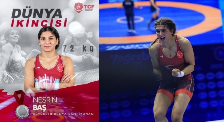 Milli Güreşçimiz Nesrin Baş, Dünya İkincisi Olarak Tarihe Geçti
