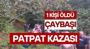Çaybaşı’nda Patpat Kazası! 1 Ölü!
