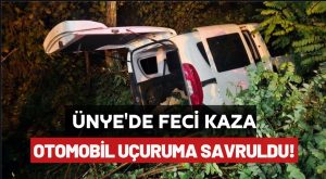 Çaybaşı Ünye Yolunda Kaza Oldu Alkollü Sürücü Başka Araca Çarptı