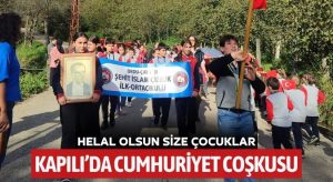 Kapılı’da Cumhuriyet Coşkusu: Öğrenciler Cumhuriyet’e Yürüdü