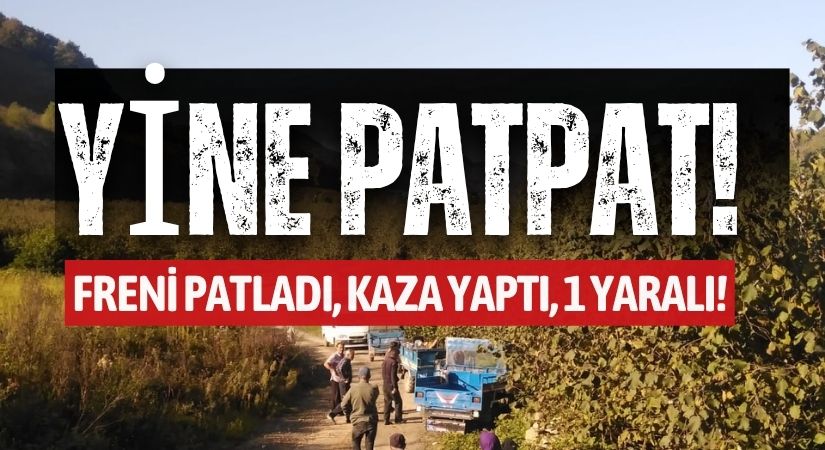 Freni Patlayan Patpat Kaza Yaptı! 1 Yaralı!