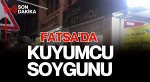 Fatsa’da Silahlı Kuyumcu Soygunu! Motosikletle Kaçtılar!