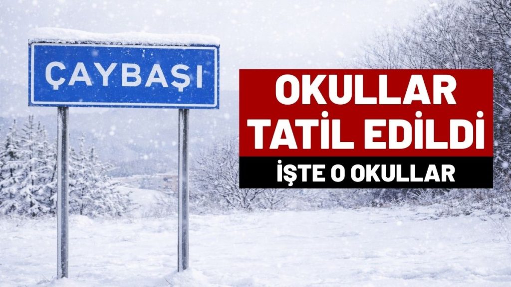 Çaybaşı’nda Okullar Tatil Edildi! 29 Aralık Tatil Haberleri