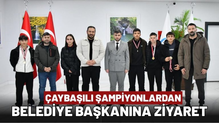 Çaybaşı’nın Şampiyonlarından Başkan Karayiğit’e Ziyaret