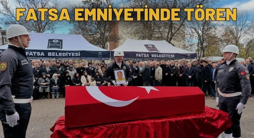 Fatsa İlçe Emniyet Müdürlüğü’nde Polis Memuru Tuncay Ebrinç’e Duygusal Veda
