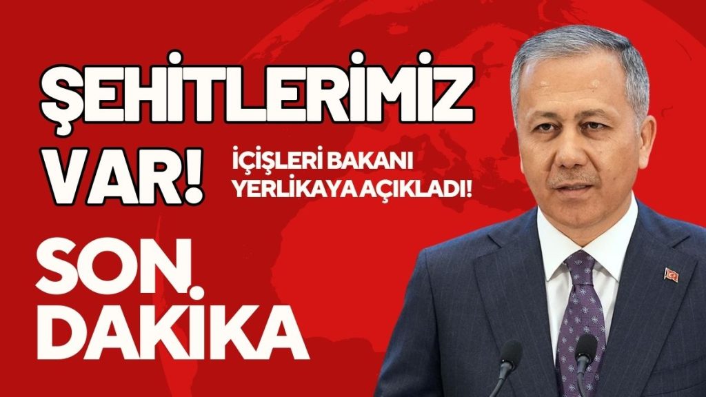 Şehitlerimiz Var! Bakan Açıkladı: 6 Terörist Etkisiz Hale Getirildi!