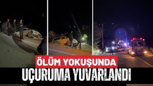 Ölüm Yokuşunda Korkulan Oldu: Otomobil Uçuruma Yuvarlandı!