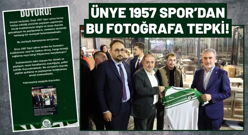 ÜNYE 1957 SPOR’DAN FORMA TEPKİSİ: “KULÜBÜMÜZE NE FAYDASI OLMUŞTUR?”