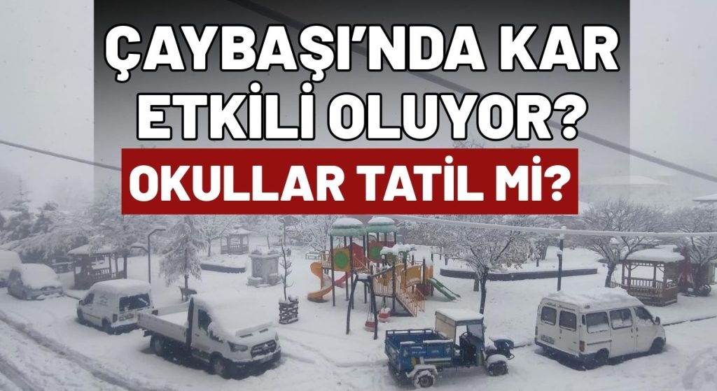 Ordu Çaybaşı’nda Kar Etkili Oluyor! 17 Aralık Okullar Tatil mi? Valilik Açıklaması!