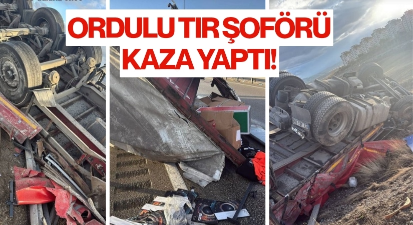 Ordulu Tır Şoförü Kaza Yaptı! Çankırı Kurşunlu Rampasında Feci Kaza!