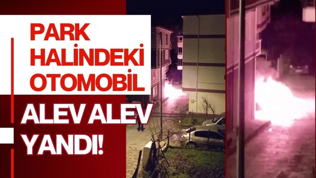 Ünye’de Bir Otomobil Gece Saatlerinde Kendiliğinden Yandı