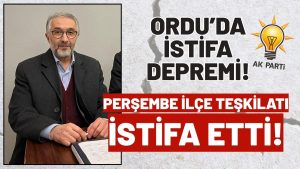AK Parti Perşembe İlçe Başkanı ve Teşkilatı İstifa Etti! Resmi Açıklama Bekleniyor!
