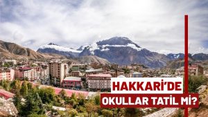 Hakkari’de 5 Ocak Pazartesi Okullar Tatil Olacak mı? Hava sıcaklığı eksilerde