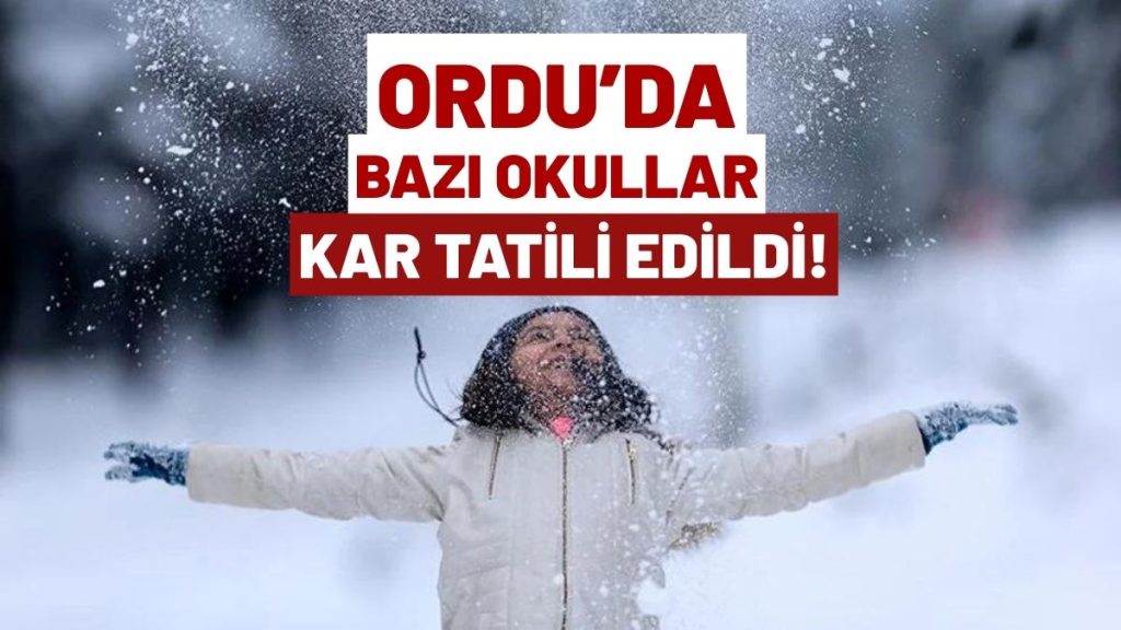 Ordu’da Karne Günü Okul Tatili! İşte 16 Ocak 2026 Cuma Tatil Edilen O Okulların Listesi!