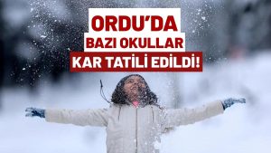 Ordu’da Karne Günü Okul Tatili! İşte 16 Ocak 2026 Cuma Tatil Edilen O Okulların Listesi!
