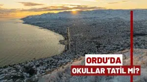 Ordu’da 12 Ocak 2026 Pazartesi Okullar Tatil mi?