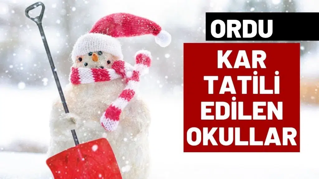 ORDU – Okullar tatil mi 2 Ocak 2026 tatil edilen okullar