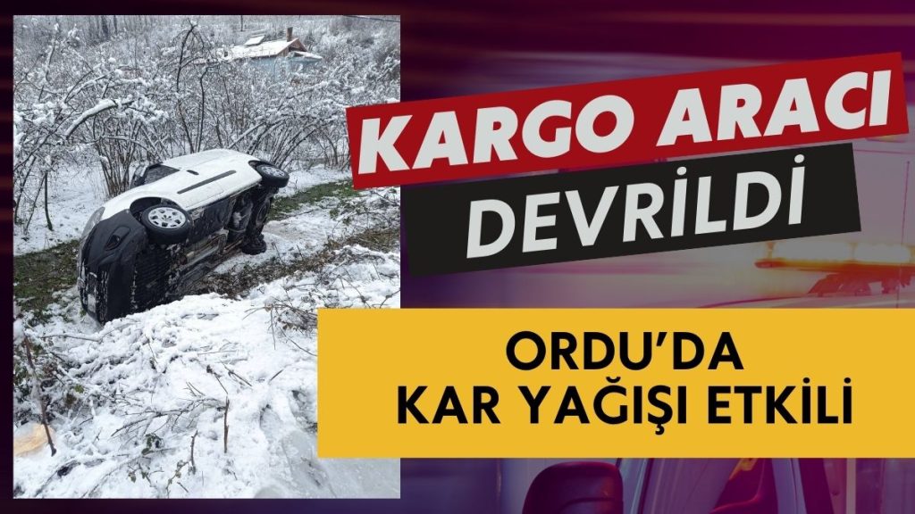 Korgan’da Kargo Aracı Devrildi: Can Kaybı ve Yaralanma Yok