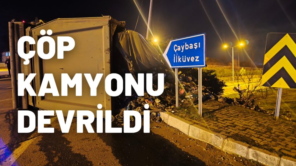 Çöp Kamyonu Köprüde Devrildi: Facianın Eşiğinden Dönüldü