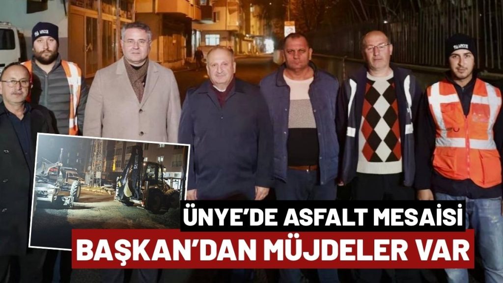 Ünye Liseler Mahallesi’nde 7 Sokak Konforlu Yola Kavuşuyor