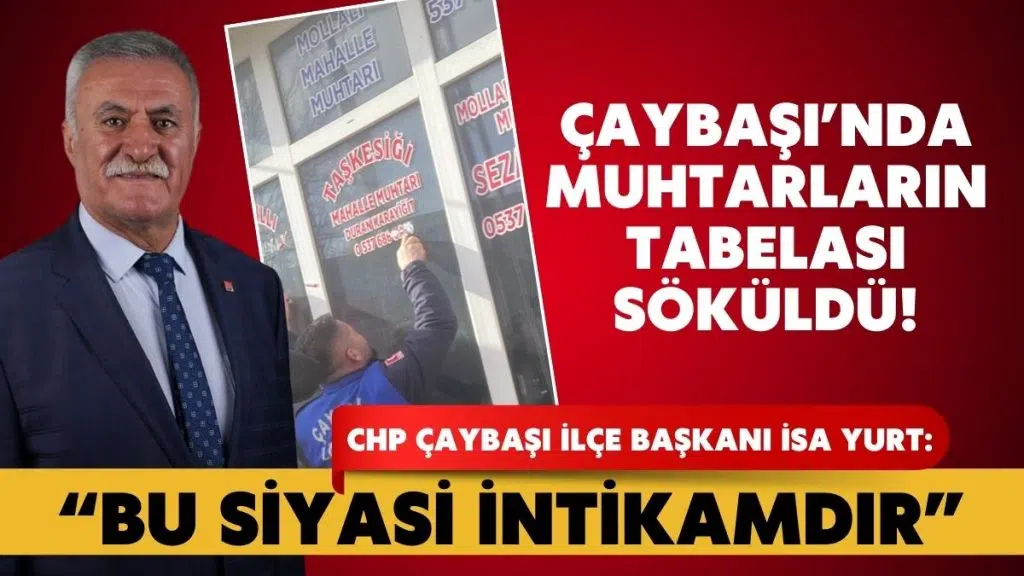 Esnaf Odası Seçimleri Muhtarları mı Vurdu? Muhtarların Tabelasının Sökülmesine Tepki!