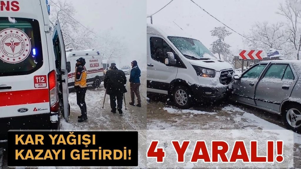 Fatsa–Kabataş Yolunda Kar Kazası: 4 Yaralı