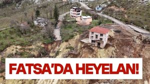 Fatsa’da Küçük Kıyamet! 6 Ev, Halı Saha, Yollar ve Elektrik Hatları Zarar Gördü!