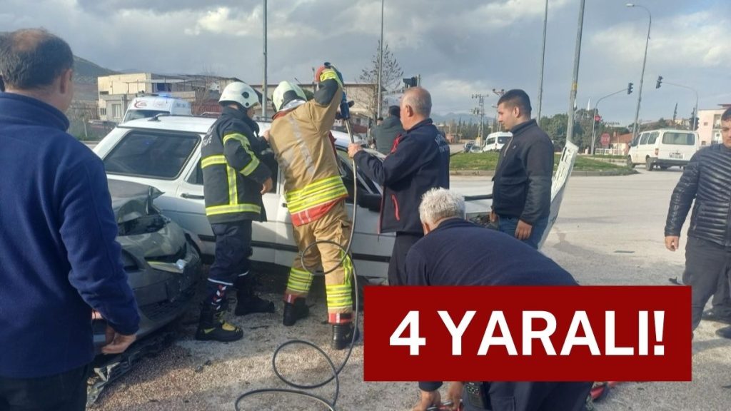 Hatay Karayolunda Feci Kaza: 1’i Ağır 4 Yaralı