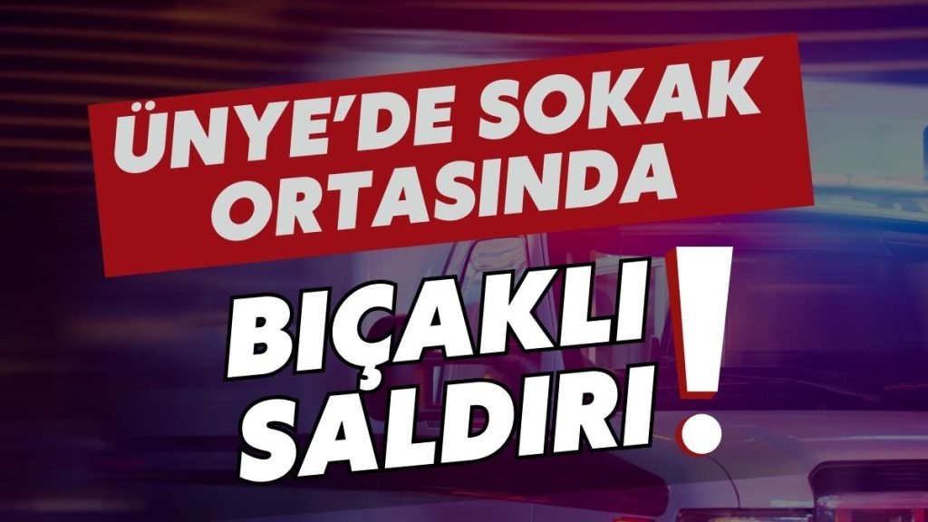 Ünye’de Evine Girmek Üzere Olan Vatandaşı Bıçaklayıp Kaçtılar!